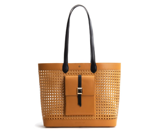 St. Tropez Straw Tote – Tan | GUNAS New York