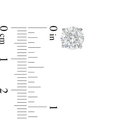 3.00 CTW Lab-Grown Diamond Stud Earrings – 14K White/Yellow Gold, G/VS, AGI Certified