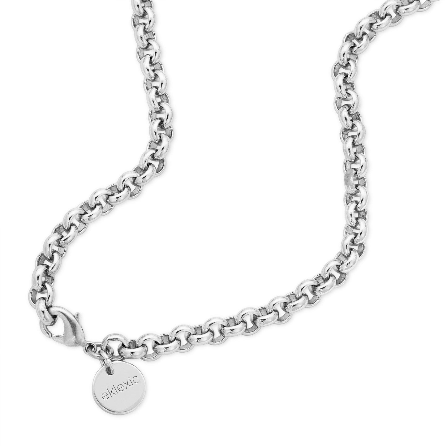 XL Baroque Pearl Pendant Necklace – Micro Rolo Chain in 14K Gold or Rhodium Plate