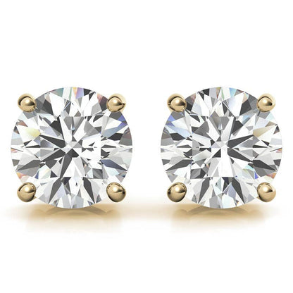 3.00 CTW Lab-Grown Diamond Stud Earrings – 14K White/Yellow Gold, G/VS, AGI Certified