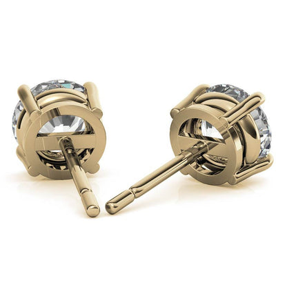 3.00 CTW Lab-Grown Diamond Stud Earrings – 14K White/Yellow Gold, G/VS, AGI Certified