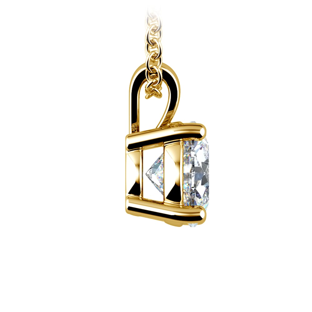 1.50ct Round Brilliant Lab-Grown Diamond Pendant – 14K Gold, AGI Certified