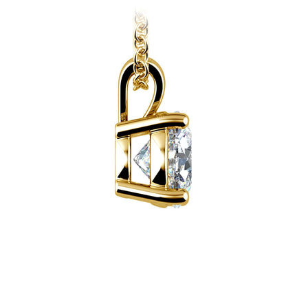 1.50ct Round Brilliant Lab-Grown Diamond Pendant – 14K Gold, AGI Certified