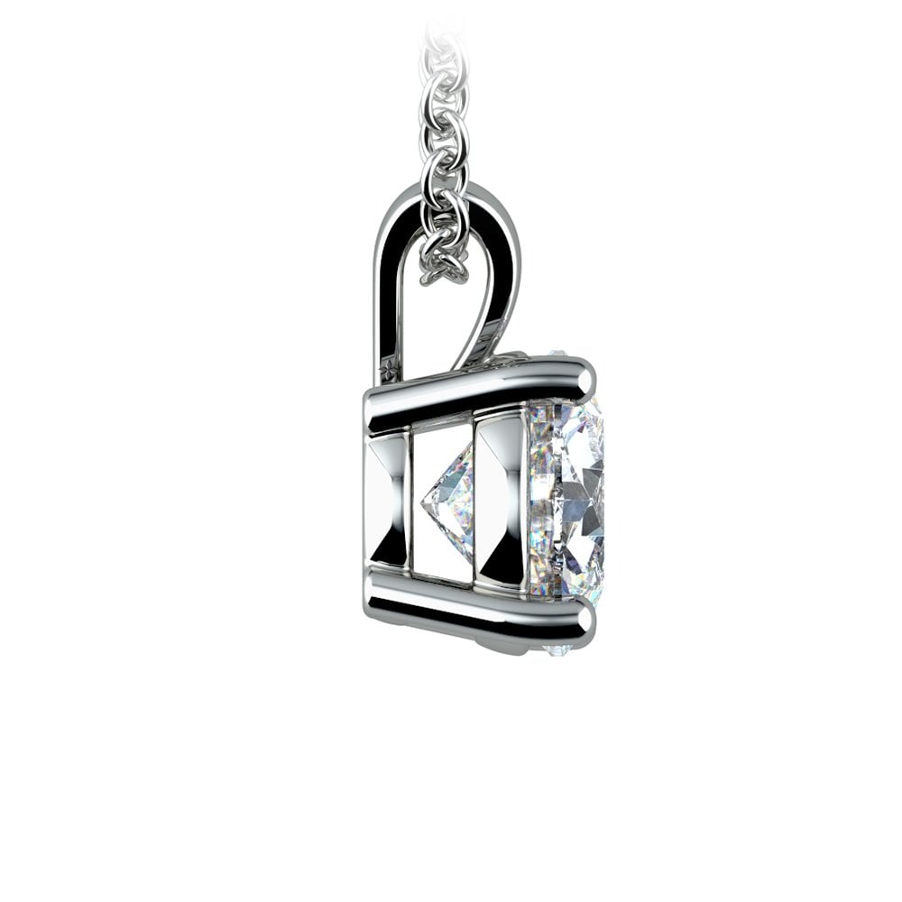 1.50ct Round Brilliant Lab-Grown Diamond Pendant – 14K Gold, AGI Certified