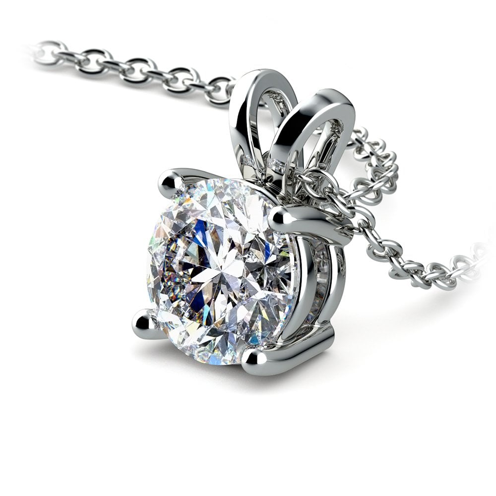 1.50ct Round Brilliant Lab-Grown Diamond Pendant – 14K Gold, AGI Certified